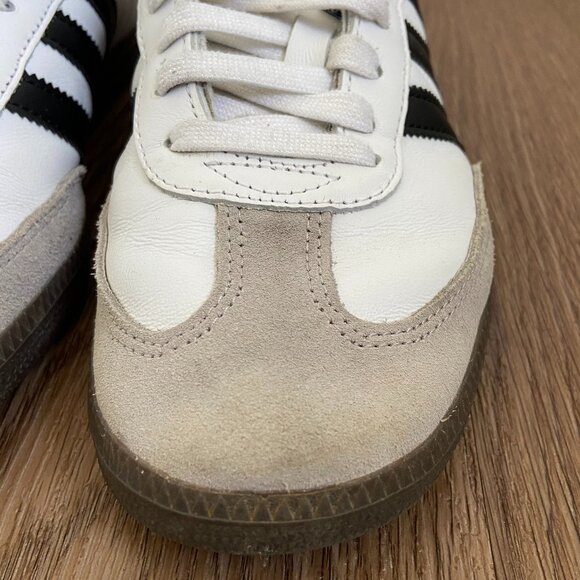 Adidas Women's White and Black Sneakers - Picture 7 of 9